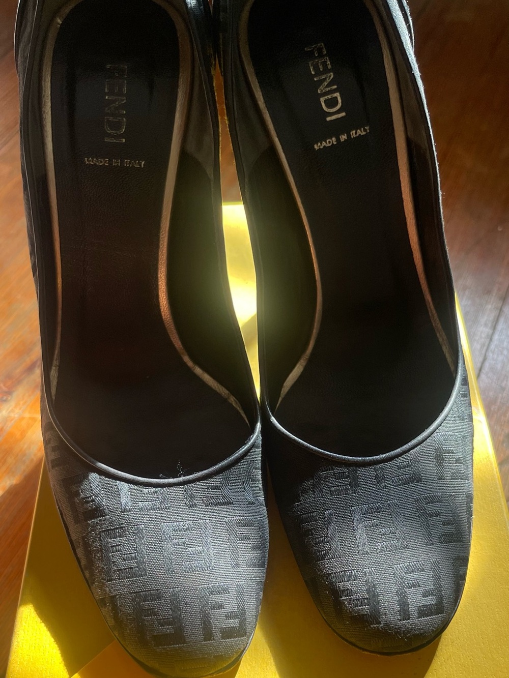 Authentic Black Fendi Heels